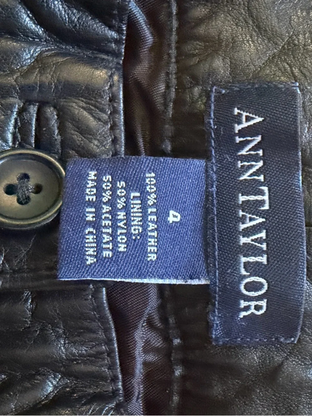 Ann Taylor Black Leather Pants - Picture 4 of 5